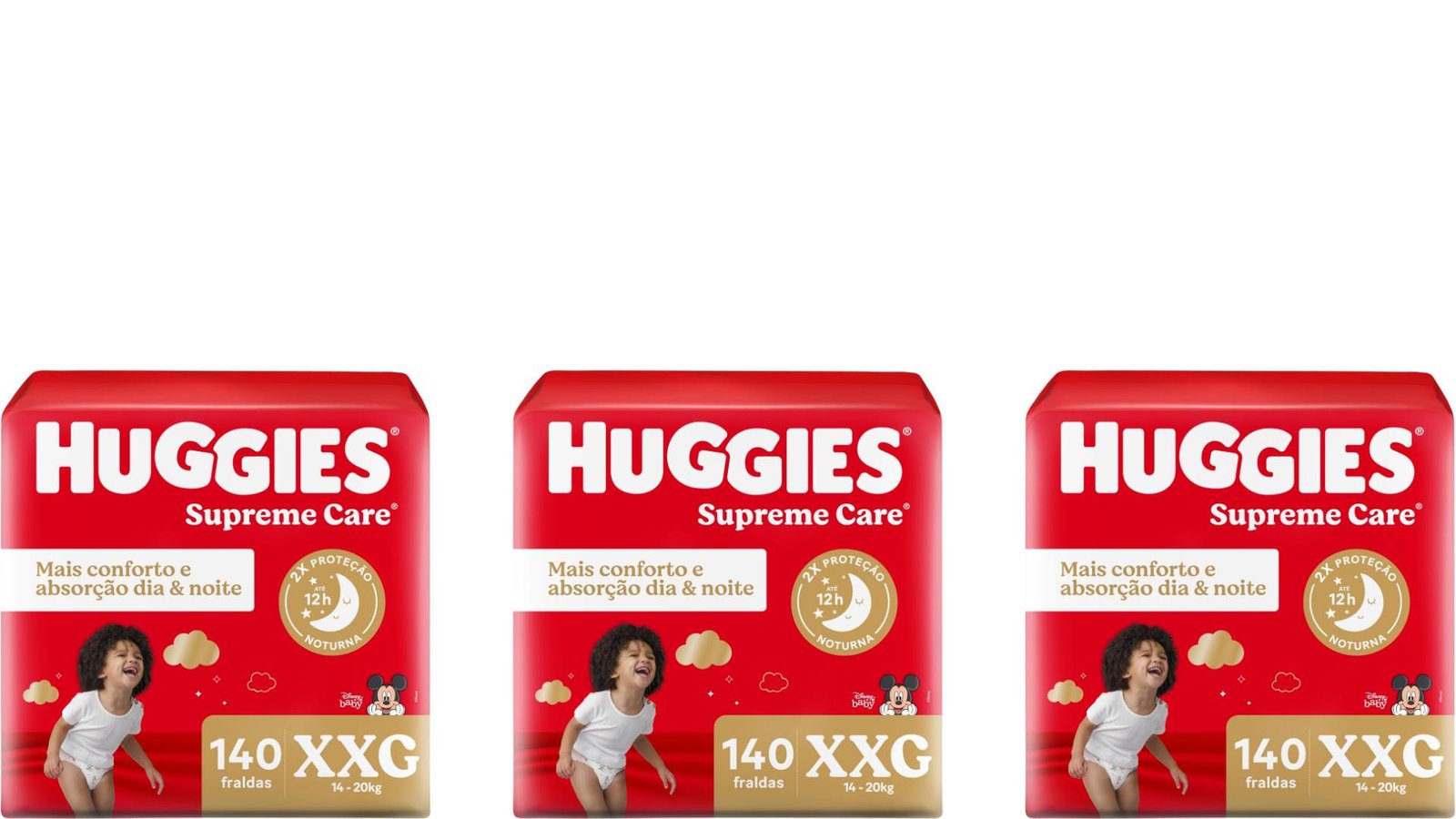 Huggies Fralda Supreme Care XXG 140 un